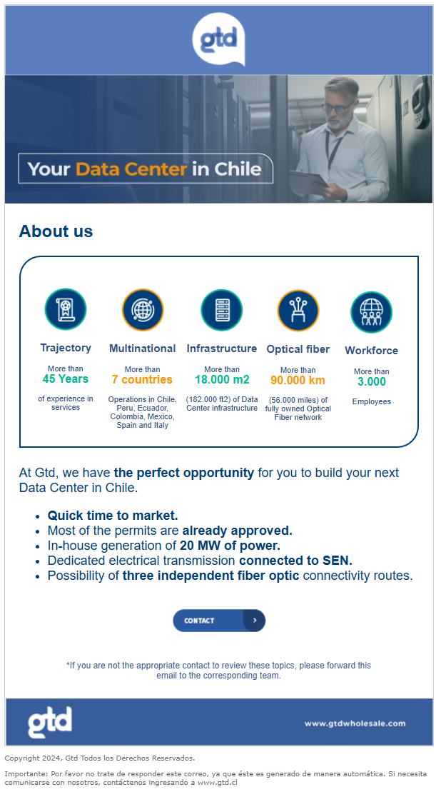 Mail Data Center Para Mayoristas Gtd